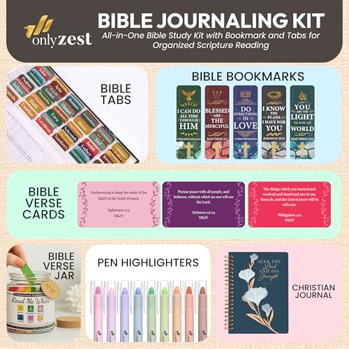 Hardcover Blank Christian Notebook – 140 Pages – Seek the Lord - color: Blue