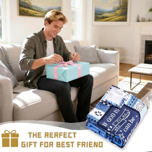 Christian Gifts for Men, Birthday Gift for Men, Blanket 60''x50'' Blue - color: Christian Gifts-blue, size: 60" X 50"