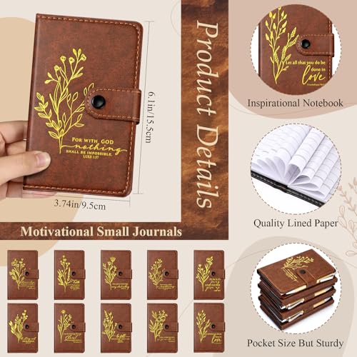 Spakon 100 Pcs Christian Prayer Journals with Pens, English Aesthetics - style: English Aesthetics
