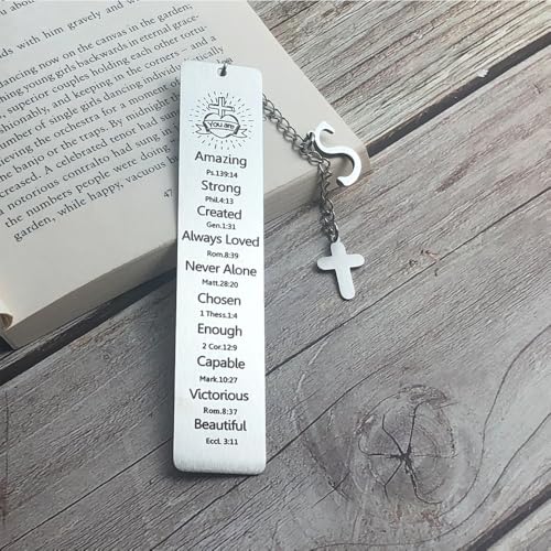 Bible Bookmark for Women Book Lovers Christian Gifts Accessories (Silver-S) - style: SILVER-S