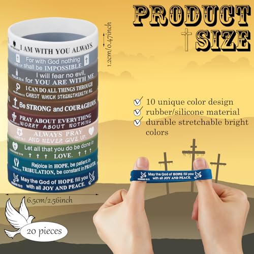 Cholemy 160 Pcs Christian Party Favor Bulk, Inspirational Style - style: Inspirational Style