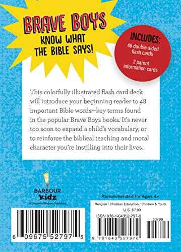 Brave Boys Bible Words Flash Cards