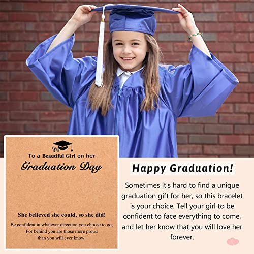 UPROMI To My Daughter/Granddaughter/Niece Bracelet Gifts for Girls - style: Graduated Girl