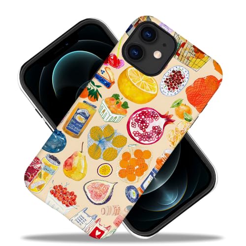 Case for iPhone 11 - Slim Fit Anti-Scratch Phone Case for Girl Women - Farmers Collage Food Vegetable Fruit (Frosted) - color: Farmers Collage Food Vegetable Fruit, size: iPhone 11