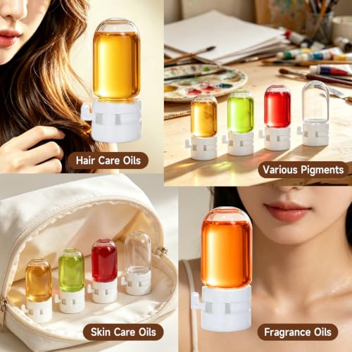 2ml 0.068 fl oz Essential Oil Samples Bottles, 20 Pack, Clear