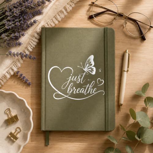 2Pcs Just Breathe Butterfly Decal Vinyl Car Window Sticker (White) - color: Just Breathe