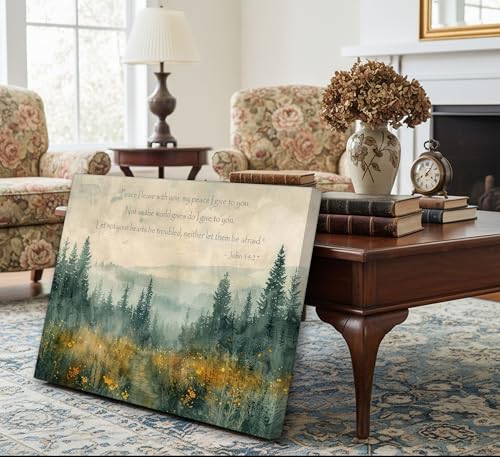 Christian Bible Canvas Wall art 12x16in - color: Bible-Canvas, size: 16"L x 12"W