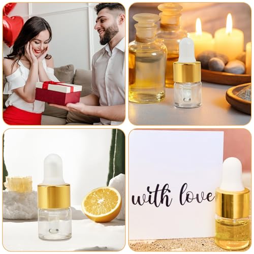 Mini Glass Dropper Bottle for Essential Oil,2ml 10pcs - style: 2ml