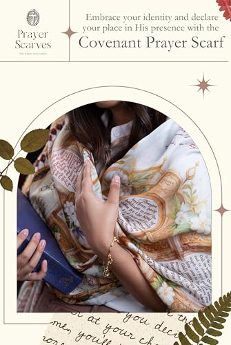 Covenant Bible Verse Christian Prayer Shawl, Christian Gifts for Women, Lightweight Modal, 28x79