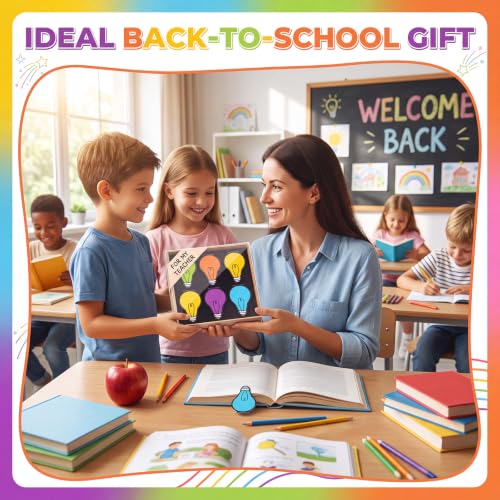 Eaasty 60 Pcs Vbs Light Bulb Magnetic Bookmarks for Illumination Themed - style: Colorful Bulb