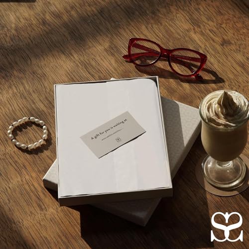 SETTINI® Vegan Leather Journal Gift Set with Pen 192 Pages, Modern White - color: Modern White