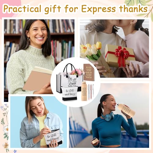 Shinylin 7 Pcs Christian Gifts for Women, Psalm Bible Verse Set, beige - color: Beige