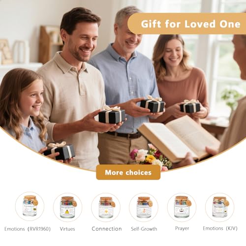 Bible Verse Jar,Read Me When Bible Verses Jar,Christian Gifts for Women Men - style: NIV Bible Jar of Emotions