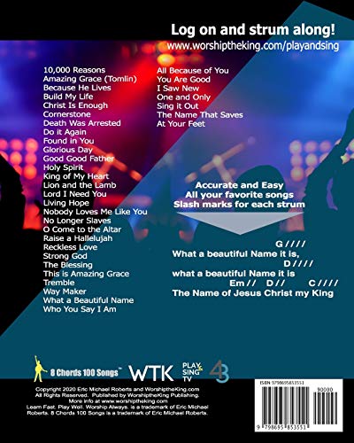 Play and Sing 5-Chord Worship Songs: For Guitar and Piano (Play and Sing by WorshiptheKing)