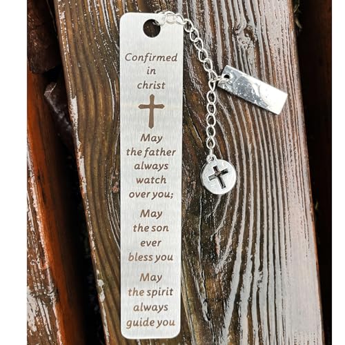 Bible Bookmarks Book Markers, Metal Christian Bookmark Gift Accessories (Confirmed in Christ) - style: Confirmed in Christ