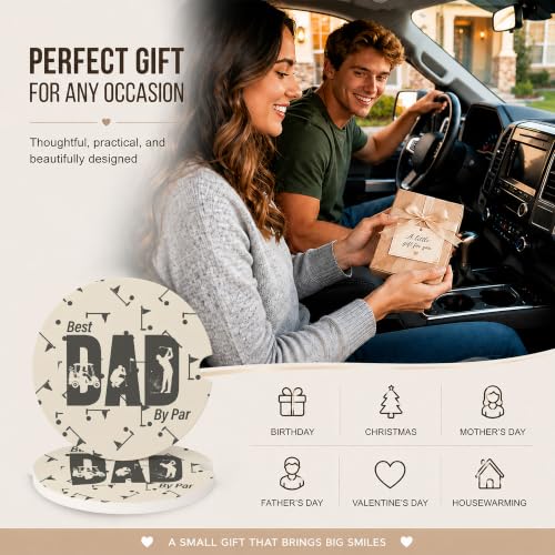 Car Coasters for Cup Holders, Golf Dad Car Coasters Set of 2, B09 - color: Golf