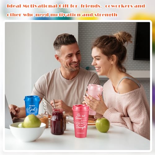 FillTouch 72 Pcs Christian Cups Bulk for Women, Bible, Colorful - color: Colorful