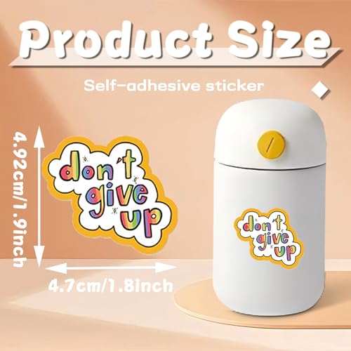 100 Pcs Motivational Stickers,Affirmation Positive Inspirational Sticker for Adults Students Vinyl Decals for Water Bottles Laptops Journal Computer Supplies - color: Affirmation