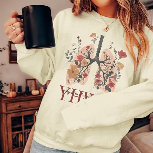 Christian Jesus Sweatshirts for Women YHWH God Bible Verse Sweatshirt Faith Long Sleeve Shirts Religious Pullover - color: Apricot, size: Medium