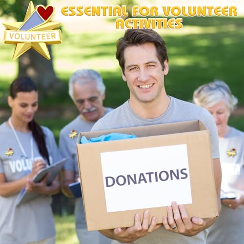 Tondiamo 50 Pcs Volunteer Awards Gifts Star Bulk Lapel Pins Christmas Recognition Star Pins Reward