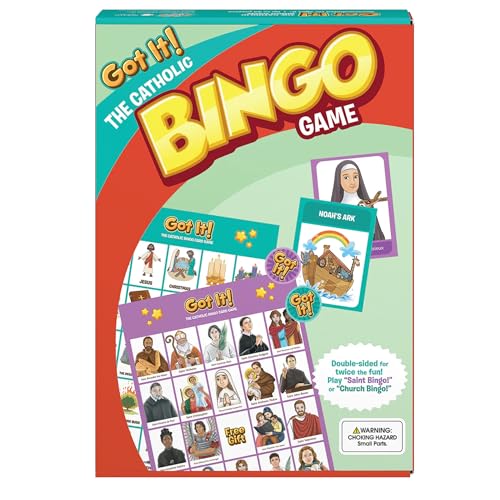 Got It! The Catholic Bingo Game - 2-in-1 Saints & Church Edition, Ages 6+