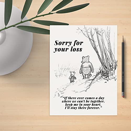 Andaz Press Jumbo Sympathy Card with Envelope, Sorry For Your Loss Card, Keep Me In Your Heart, Loss of Pet, Condolences Card with Big Blank Space to Send to Friends, Family, 8.5" x 11", 1-Pack - color: Keep Me In Your Heart, I'll Stay There Forever