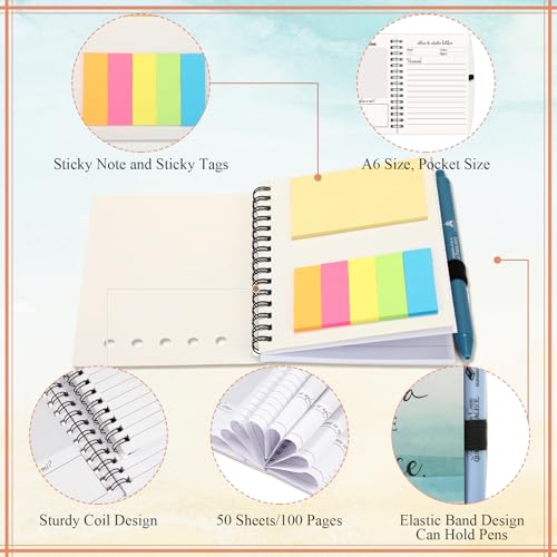 Kosiz 20 Set Christian Notebook with Pen for Woman(Watercolor, Neutral)