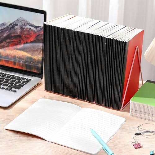 Handepo 100 Pack A5 Composition Notebooks 5"x8" Wide Ruled Notebook - color: Stylish Color, size: A5