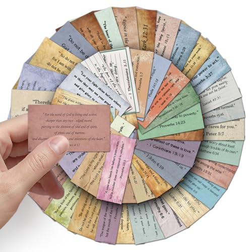 100PCS Retro Bible Verse Stickers for Scrapbook Journal Water Bottle Laptop Computer Guitar Phone Skateboard Luggage,Duplicates Inspirational Christian Quotes Waterproof Decals for Teenagers Adults - color: Retro Bible Verse