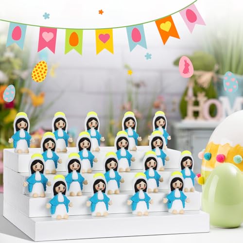 CroBlissful Mini Virgin Mary Figurines, Virgin Mary, Blue, 50 Pack - color: Blue, size: Virgin Mary