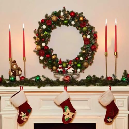 14 Pack Tall Red Taper Candles - 10 Inch Red Dripless, Unscented Dinner Candle - Paraffin Wax with Cotton Wicks - 8 Hour Burn Time. - color: 10"14pcs-Red