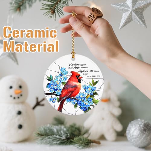 Cardinal Christmas Ornament, Christmas Tree Ornaments, Keepsake Ornaments, Holiday Decor, Cardinal Gift, Remembrance or Memorial Gifts, Sympathy Gifts for Loss of Loved One - color: Cardinal