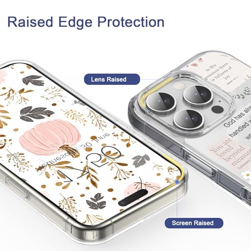 Magnetic for iPhone 17 Pro, Compatible with Magsafe, Christian Quotes Collage Phone Case Clear Shockproof Protective Cover for Women Girls - color: christian, size: iphone 17 pro