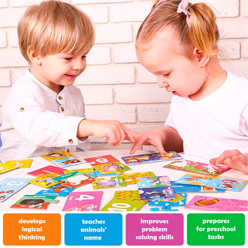 5X Megaset Puzzles for Toddlers 3-5 - Matching Games for Kids Ages 2-4 - color: Matching Games Abc