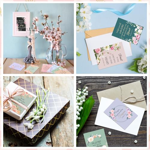 60 Pcs Christian Prayer Cards Bulk for Women Scripture Cards with Bible Verses Faith Religious Gifts Mini Scripture Wallet Card for Church Women Gift Party Favor Supplies - color: Women Prayer