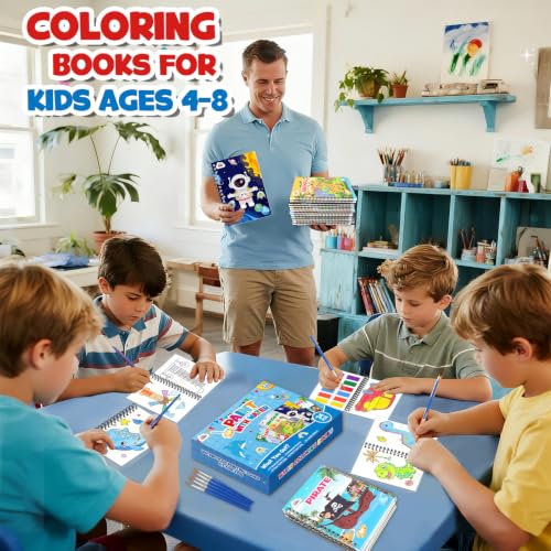 ZMLM 24 Pack Coloring Books - Birthday Party Favors for Kids 4-8 Craft Gift - style: Boy
