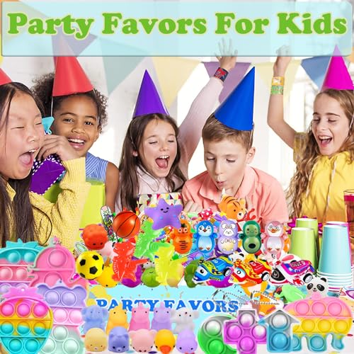 Beilunt 117 Pack Party Favors Toy Easter Egg Filler, Treasure Box Toys for Classroom, Carnival Prizes School Classroom Rewards Pinata Stuffers Goodie Bags Bulk Toys