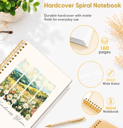 Inspirational Floral Notebook Journal, Let Kindness Bloom - color: Bible-05