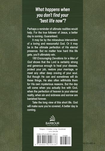 180 Encouraging Devotions for a Man of God