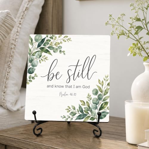 Be Still and Know That I Am God Wood Sign 5.1" Christian Decor(035 - color: Be still6