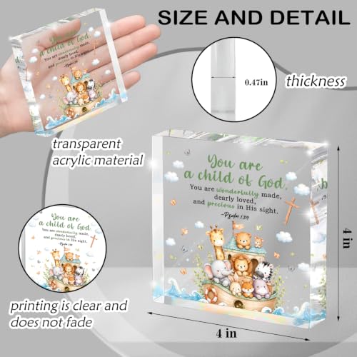 You Are a Child of God Acrylic Decor, Newborn Room Decoration - color: precious