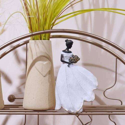 Guichifun Fairy Statue, White, 5 x 3 x 7.5 Inch - color: White-flower, size: Small
