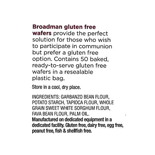 Broadman Communion Wafer, Gluten Free, 50 Count (Pack of 2) - size: 0.32 Ounce (Pack of 2)
