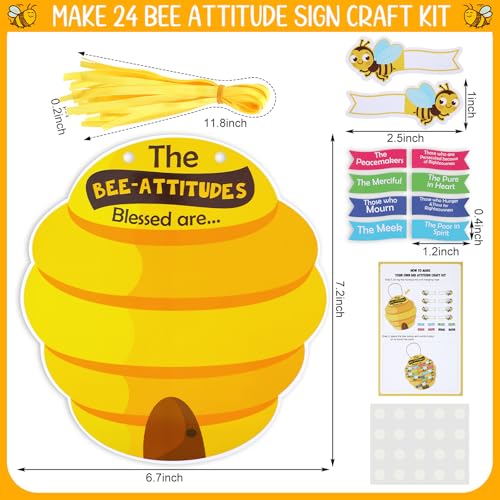 Syhood 24 Set Bee Attitude Craft, Bible DIY Kit - style: Bee Attitude