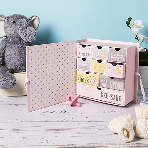 VOTUM Baby Keepsake Box, Fairytale, 9 Compartments, Memory Box - color: Fairytale