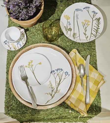 Lenox Wildflowers 4-Piece Tidbit Plates, Dessert Plate Set for 4 - style: Tidbit Plates, Set of 4