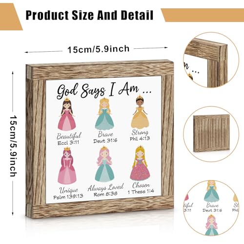 Christian Gifts for Women Religious Inspirational Spiritual Gift Encouragement Bible Verse Wooden Sign Desk Decor Baptism Confirmation Gifts Easter Mothers Day Birthday Graduation Gift - color: Christian Gifts for Women
