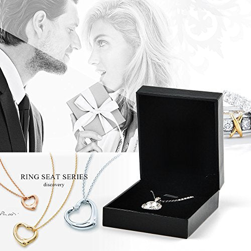 Oirlv Black Necklace/Pendant Box, Jewelry Display Case for Anniversary - color: Pendant box