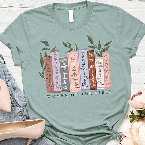 Love in Faith | Women of The Bible Short Sleeve | Christian T-Shirts for Women | Faith-Based Apparel | Christian Gifts - size: Small
