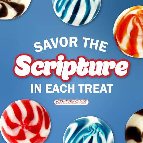 Scripture Candy, Jesus Sweetest Name I Know Christmas Bag with Soft Peppermint Candy, 10 Ounces